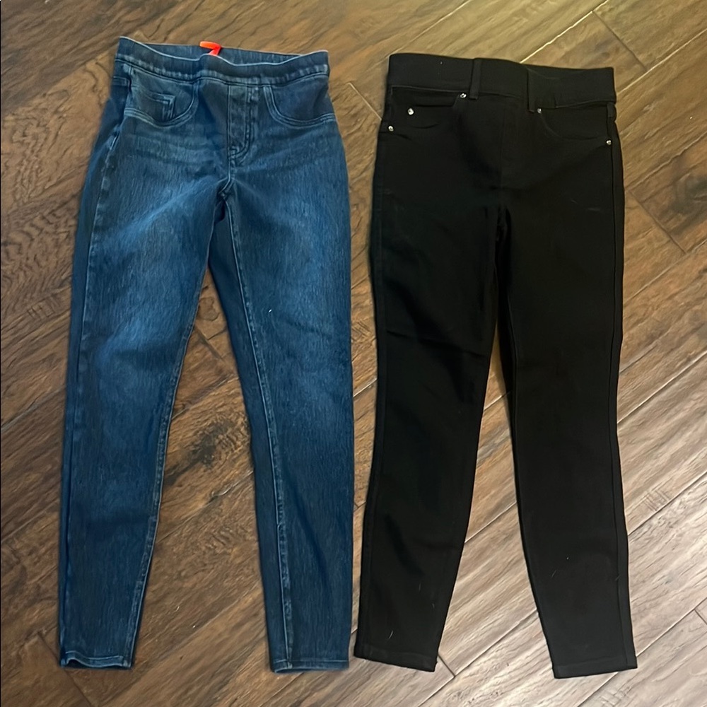 Spanx Black & Blue Jeans Bundle XS